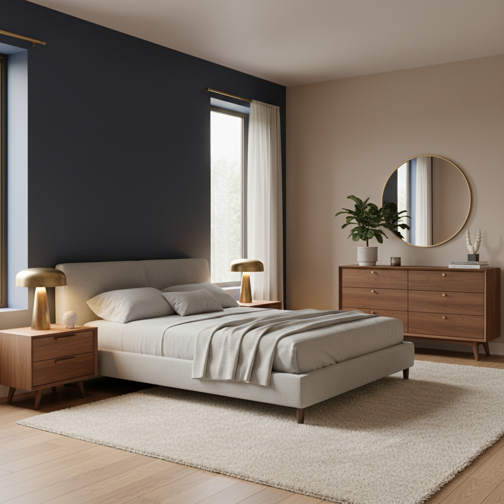 Serene Walnut & Navy Retreat - Image 2