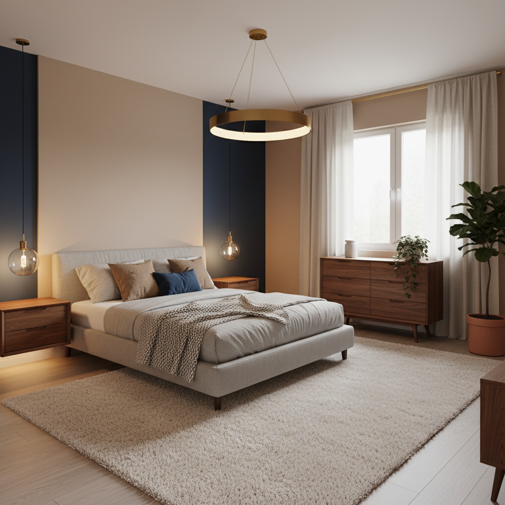 Serene Walnut & Navy Retreat - Image 3